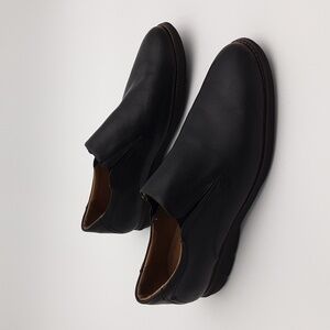 American classic moccassin shoe black leather slip on 12M extreme comfort casual